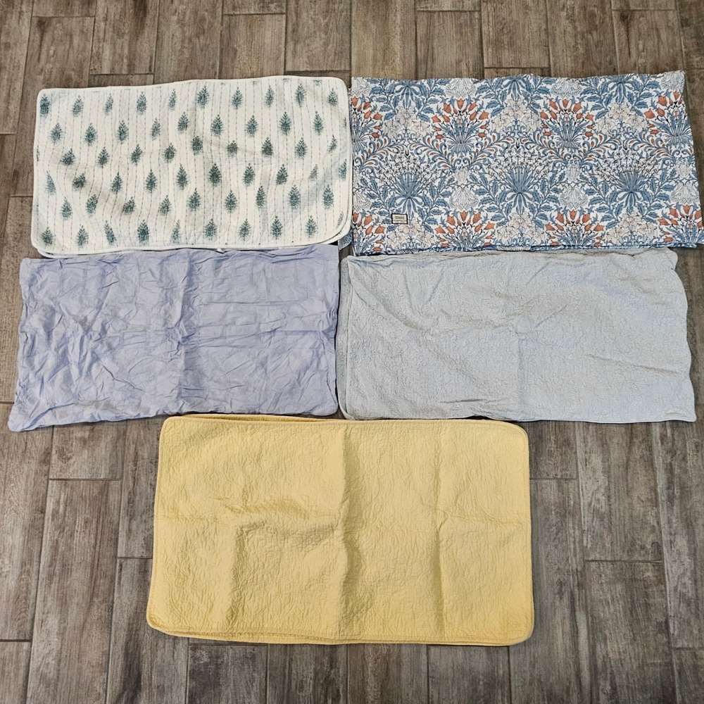 Cottage Cozy King Pillow Sham Lot‎ of 5 sets of 2 Floral Quilted Matelasse 20x36